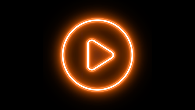 Leuchtender Kreis mit Play-Button als Symbol für T-Video und datengetriebene Total-Video-Kampagnen von TV bis Digital Video.